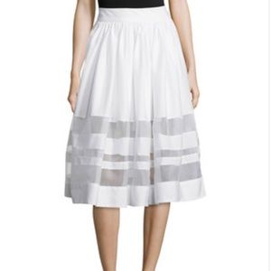 Alice + Olivia "Misty" skirt in white